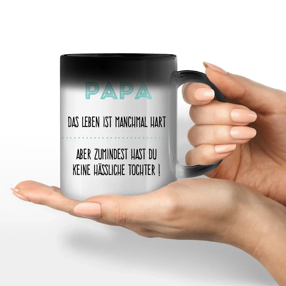Motivtasse Vatertag "hübsche Tochter"