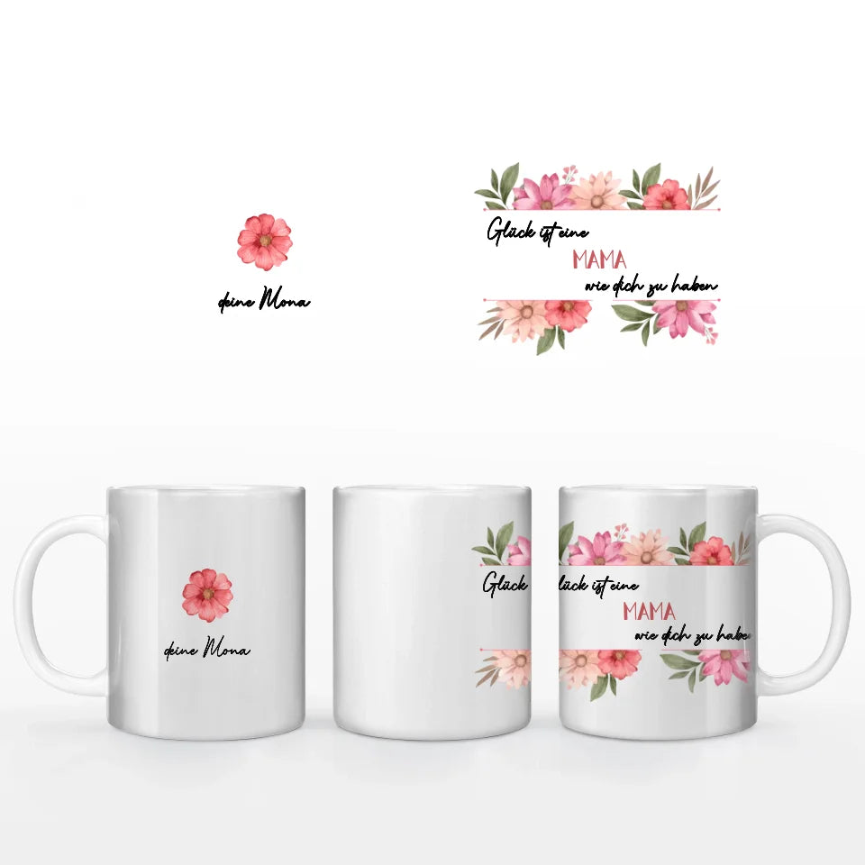 Motivtasse Muttertag "Glück"