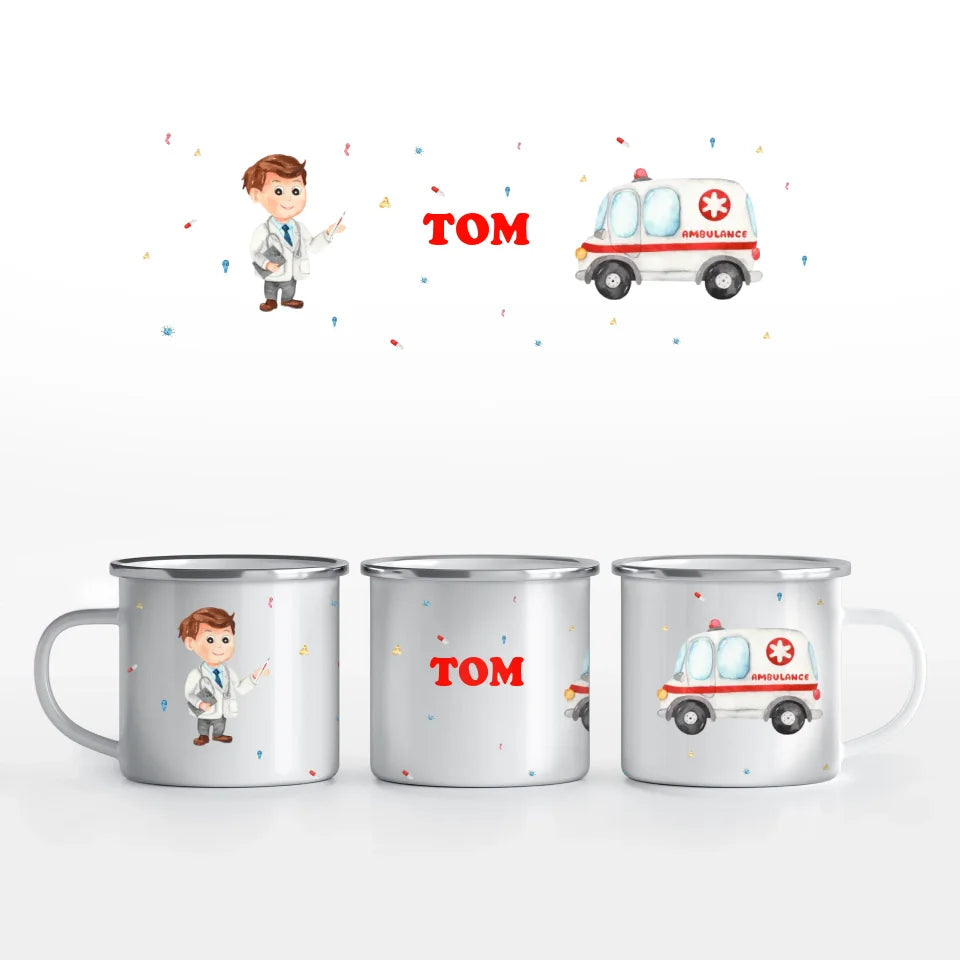 Motivtasse Krankenwagen