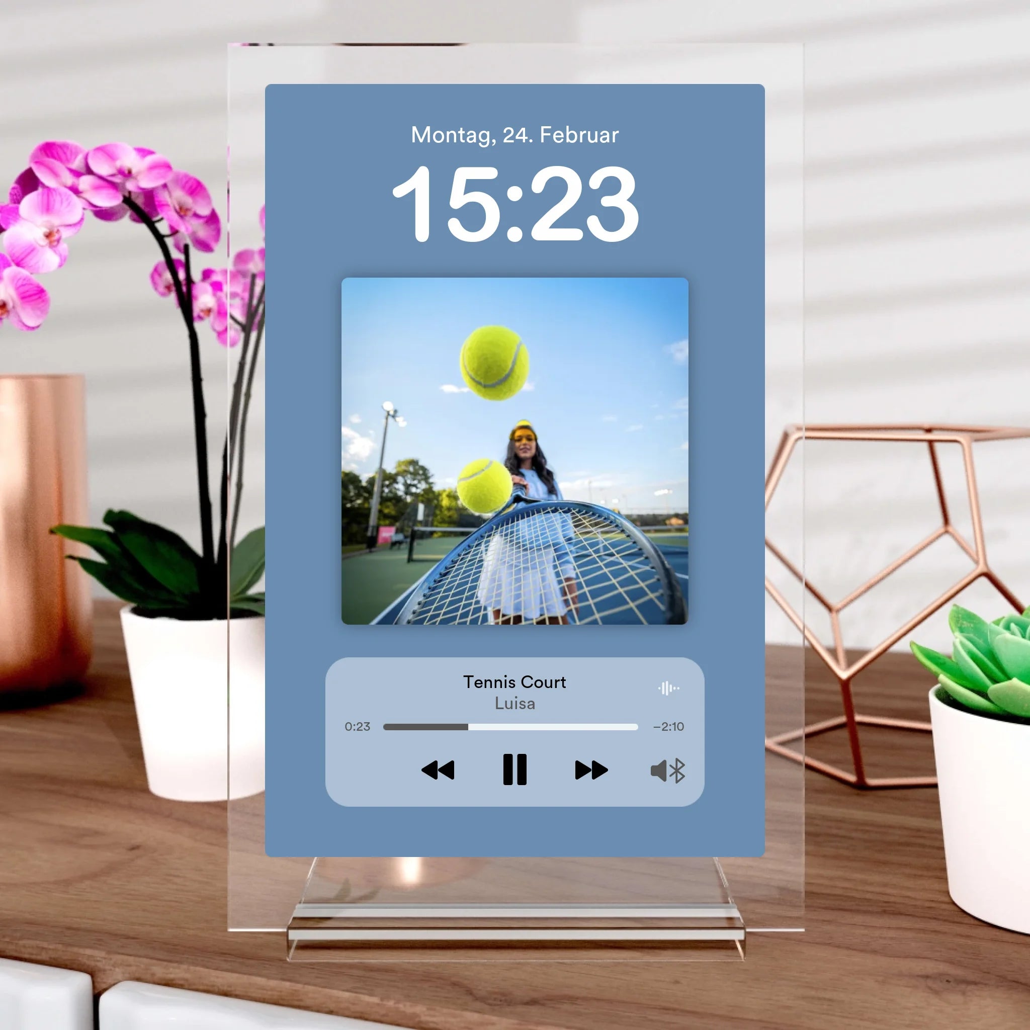 Lockscreen Aufsteller aus Glas
