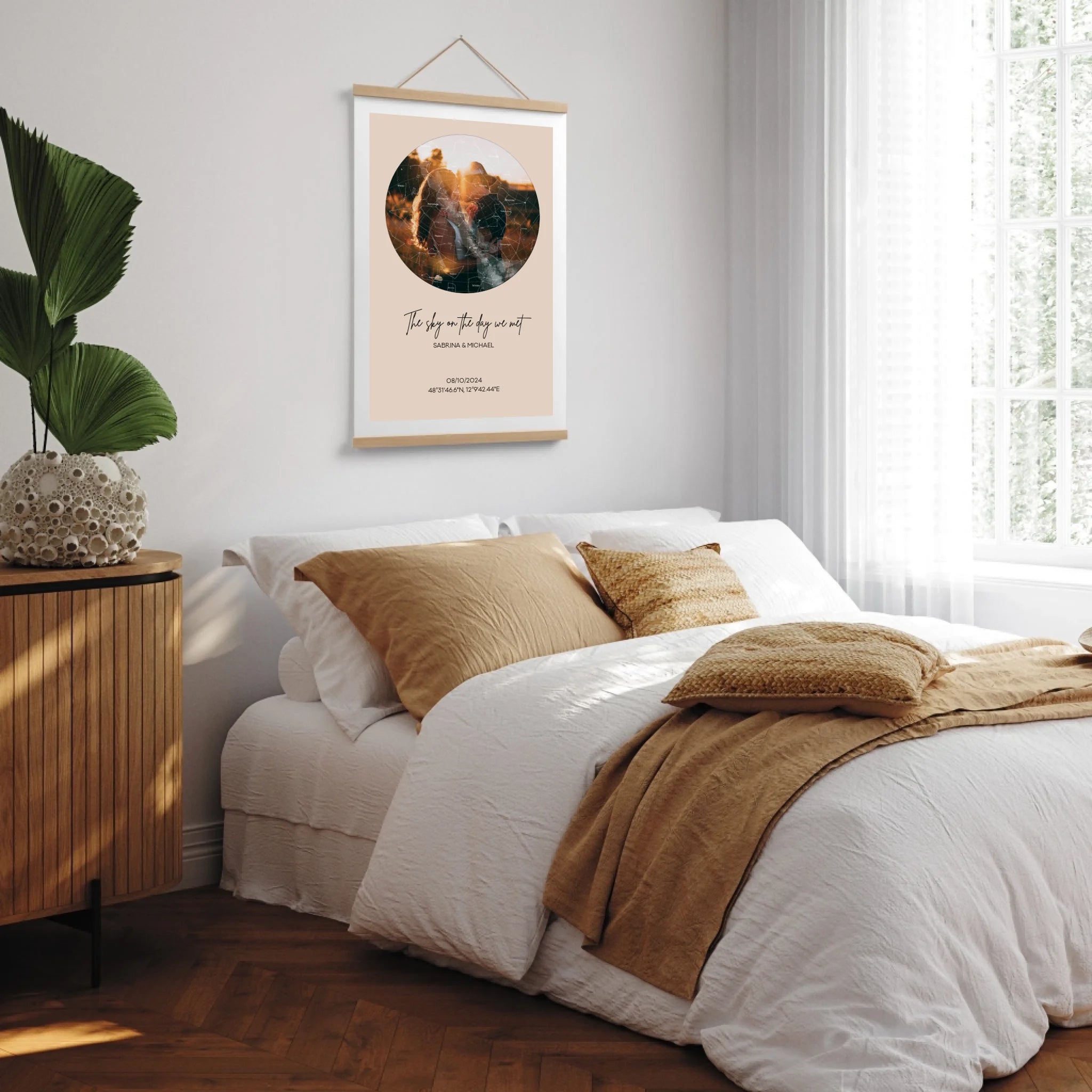 Poster-Holzleiste-MockUp-Schlafzimmer