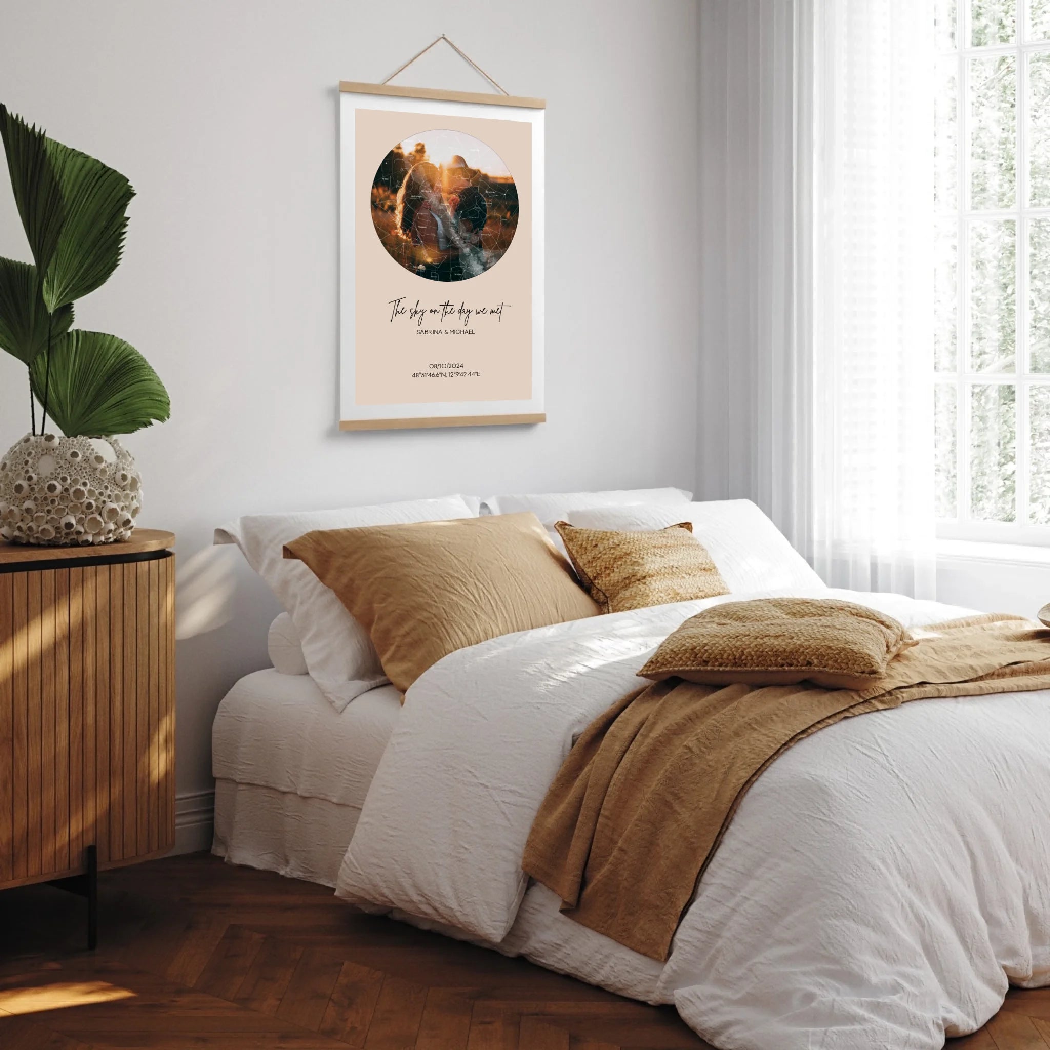 Poster-Holzleiste-MockUp-Schlafzimmer
