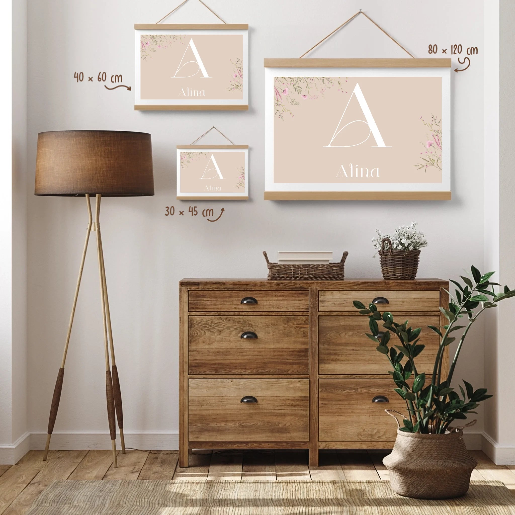 Poster-Holzleiste-MockUp-Eingangsbereich