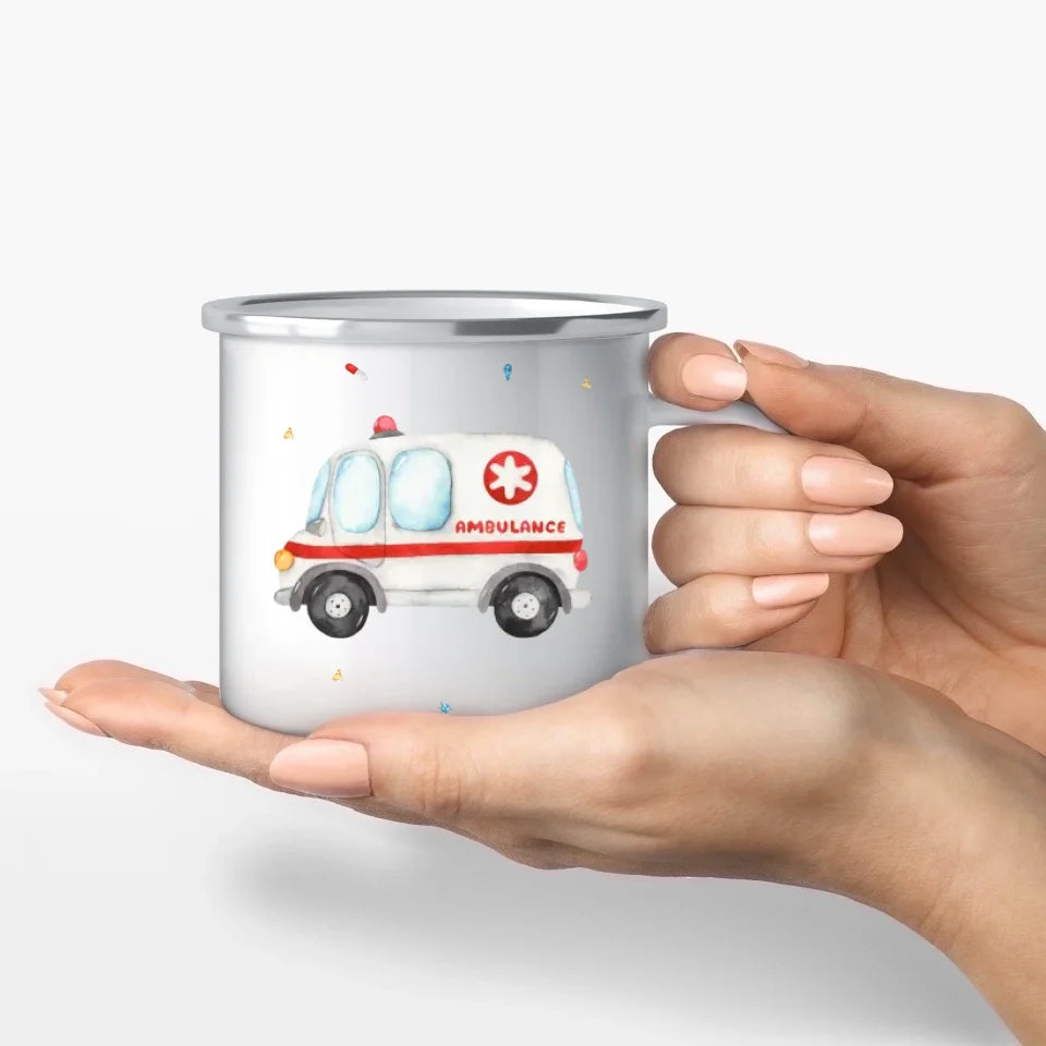 Motivtasse Krankenwagen
