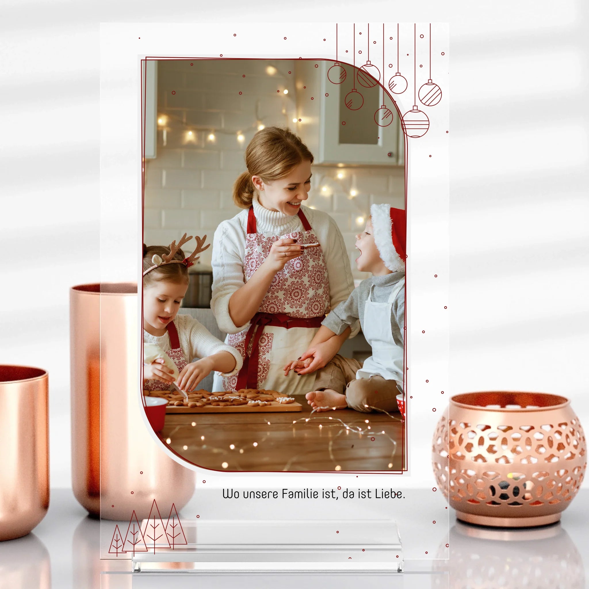 Christmas Aufsteller aus Glas