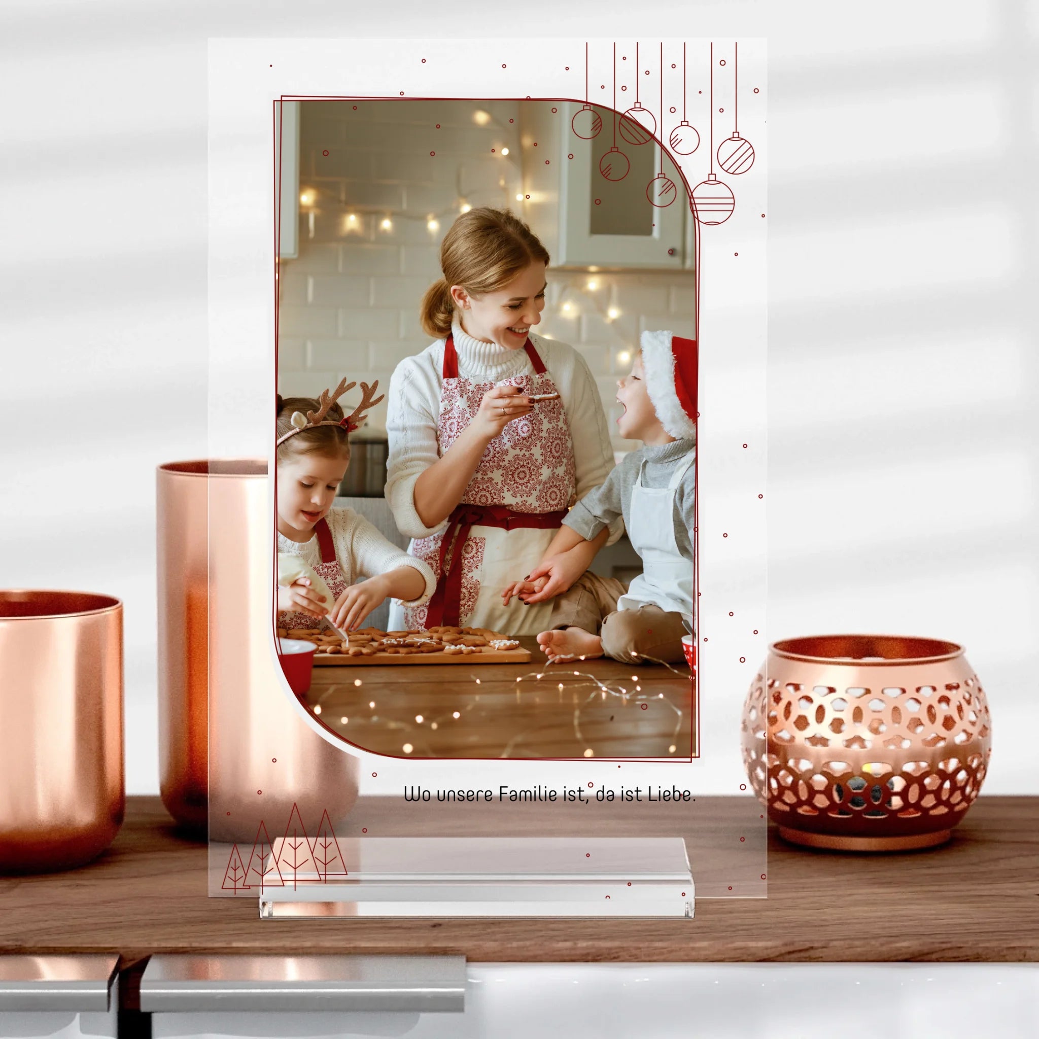 Christmas Aufsteller aus Glas