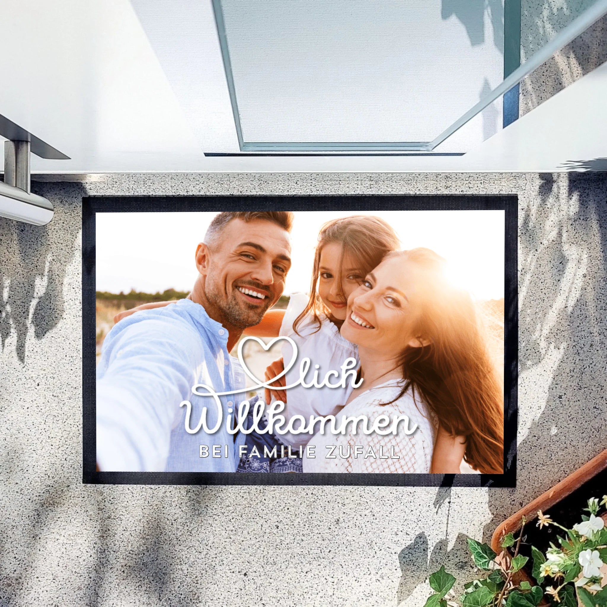 Fußmatte "Herzlich Willkommen..."