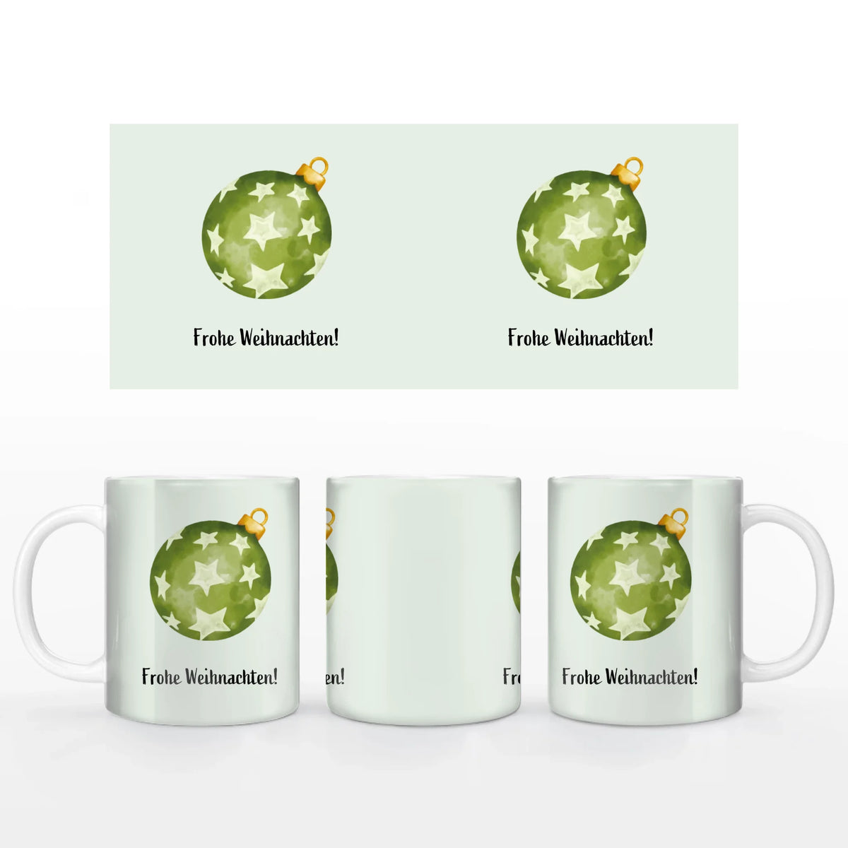 Motivtasse "Christbaumkugel"